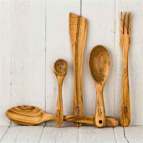 Dubost Olive Wood Cooking Utensils Flatware And Utensils Dining