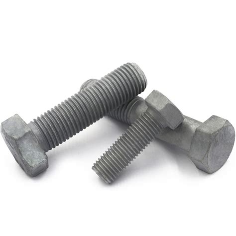 Din Full Thread Hot Dip Galvanized Steel Hex Hexagon Head Bolt