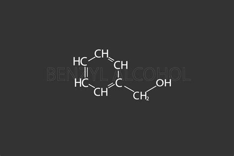 Benzyl Alcohol Molecular Skeletal Chemical Formula 37076481 Vector Art At Vecteezy