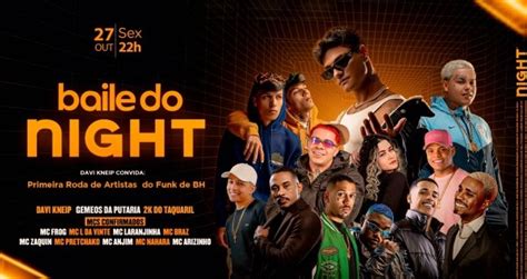 Baile Do Night Apresenta Davi Kneip E Convidados Em Belo Horizonte Sympla