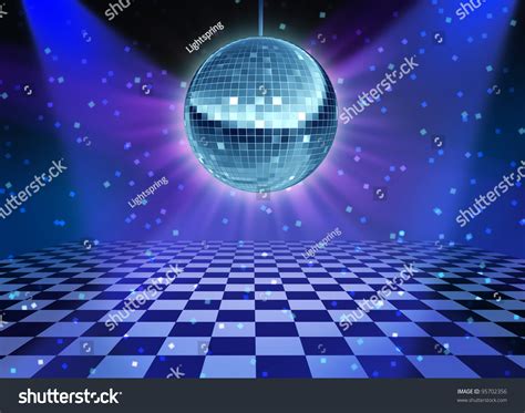 Dance Floor Disco Night Mirror Ball Stock Illustration 95702356 Shutterstock