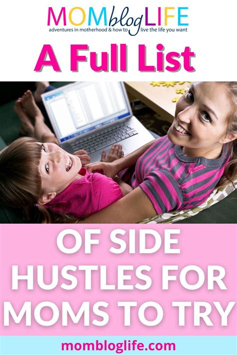 40 Side Hustles For Moms To Earn Money From Home Artofit