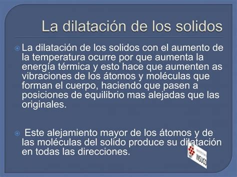 Dilatacion De Los Cuerpos Ppt