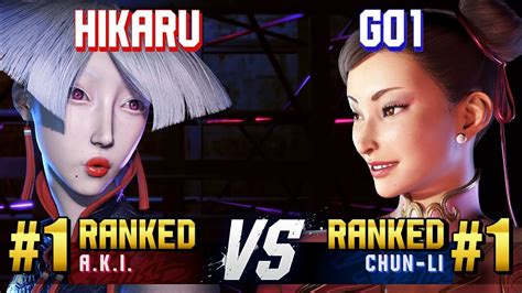 Sf Hikaru Ranked A K I Vs Go Ranked Chun Li Ranked Matches