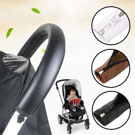 2019 Baby Pram Accessories Stroller Armrest PU Leather Protective Case ...