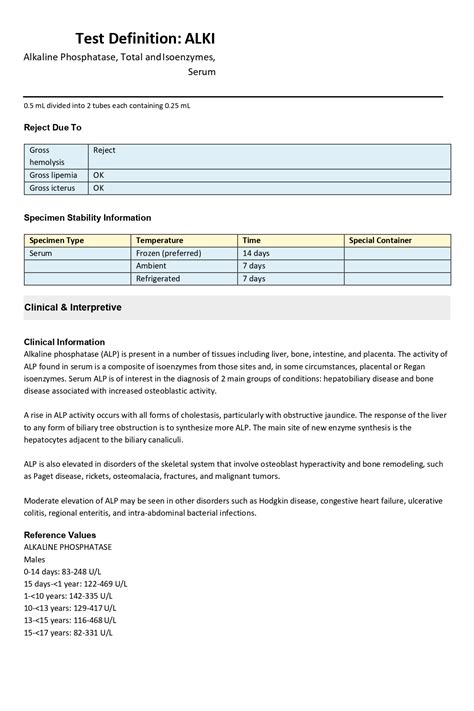 Bahrain Medical Laboratory | Alkaline Phosphatase, Total and Isoenzymes ...