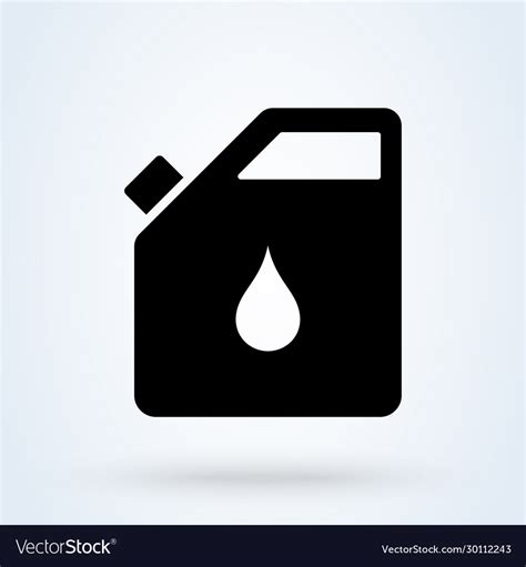 Oil Can Petrol Simple Modern Icon Design Vector Image