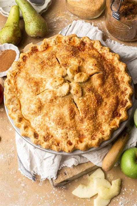 Spiced Apple Pear Pie Emma Duckworth Bakes