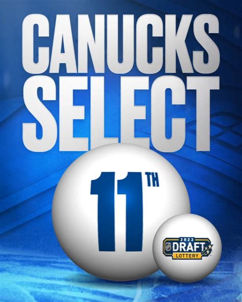 Vancouver Canucks on Twitter: "We're picking eleventh overall in the ...