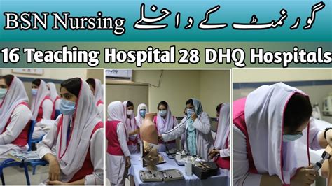 Govt Bsn 2023 Admissions Update 16 Nursing Colleges And 28 Dhq