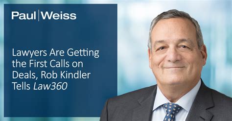 Lawyers Are Getting The First Calls On Deals Rob Kindler Tells Law360