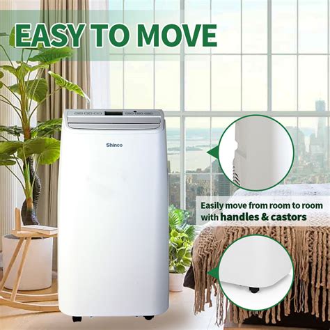 Shinco Btu Portable Air Conditioner With Cooling Dehumidifier