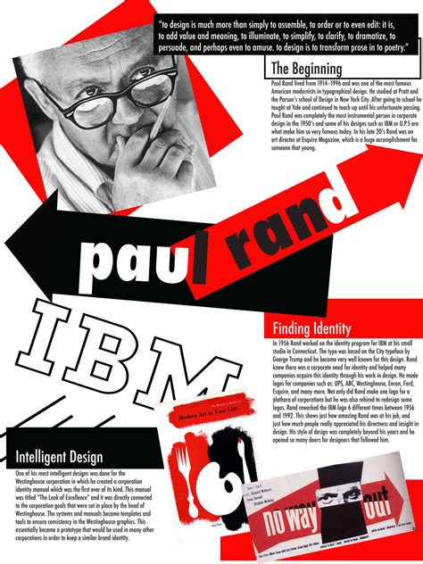 Paul Rand Conceptual poster by Kyle Elysse Rodrigues at Coroflot.com