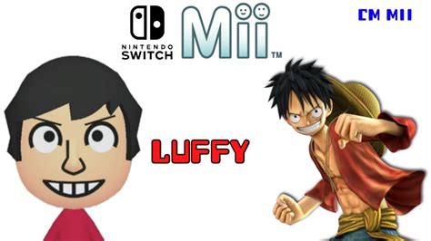 Creador Mii Como Crear A Luffy Youtube