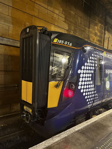 An Abellio Scotrail Class 385 No 385016 Seen At Edinburgh Waverley Based On The Popular