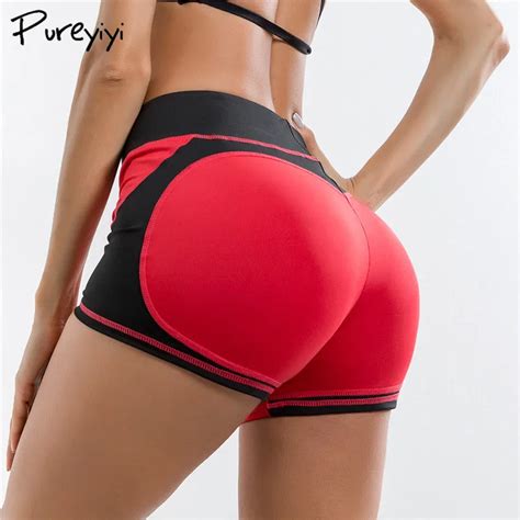 Sexy Women Yoga Shorts Hips Push Up Running Yoga Gym Bottoms Tights