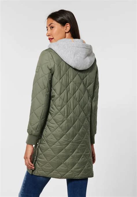 STREET ONE Manteau matelassé léger pour femmes en Vert STREET ONE