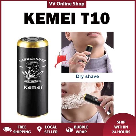 Kemei T10 Electric Shaver Portable Shaving Machine Cordless Mini