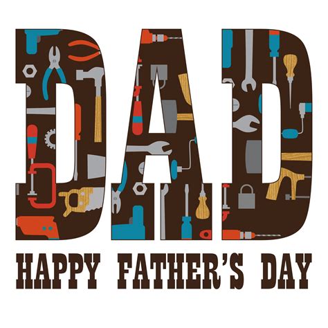 Fathers Day Typography Graphic With Tools 534269 Vector Art At Vecteezy