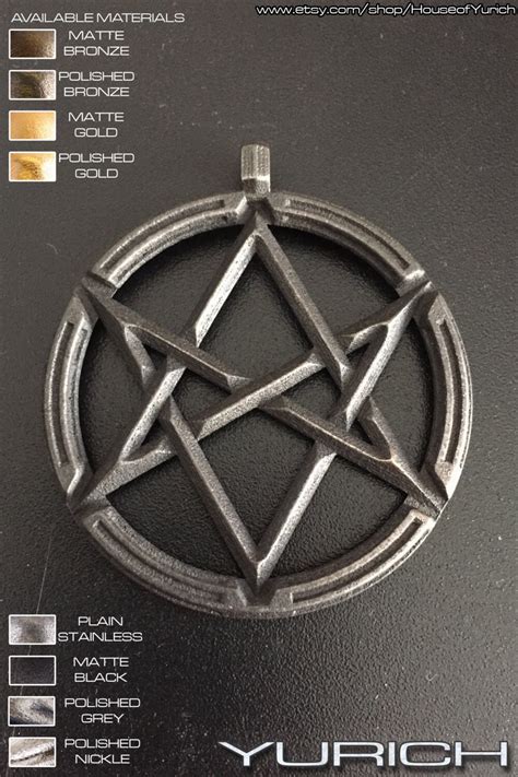 Unicursal Hexagram pendant Occult hexagram pendant