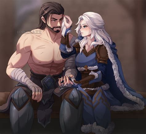 Ashe And Tryndamere League Of Legends Drawn By Dagikatt Danbooru