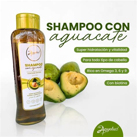 Shampoo Con Aguacate Anyeluz Fuerza e Hidratación a tu Pelo