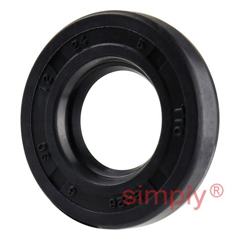 12x24x5mm Nitrile Rubber Single Lip Rotary Shaft Oil Seal R21 Sc