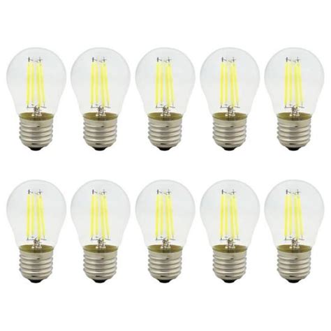 Ampoule LED Vintage E27 4W G45 Filament Lampe Non Dimmable Blanc Froid