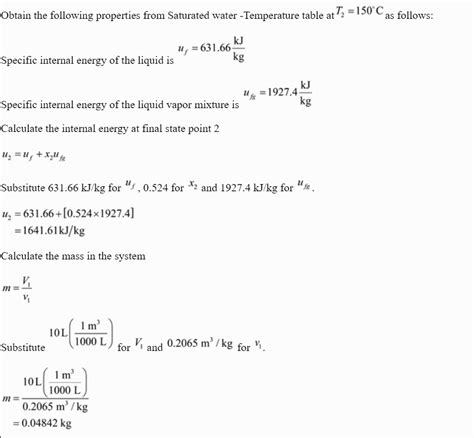 Solved A Rigid L Vessel Initially Contains A Mixture Of Liquid