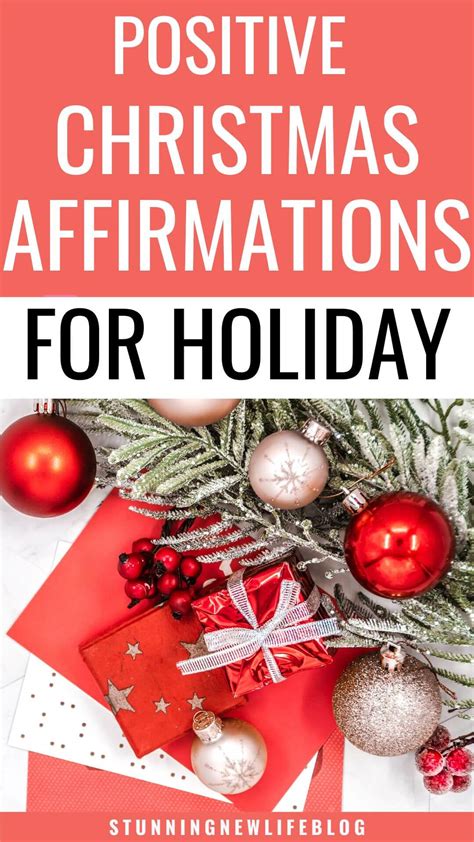 45+ Positive And Inspiring Christmas Affirmations - Stunning New Life