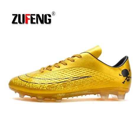 Men Soccer Shoes Sport Ronaldo Breathable Women Spikes Professional