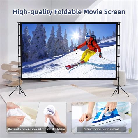 Projector Screen Outdoor Vamvo Projector Screen W Stand Portable