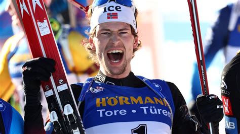 Biathlon Doublé sprint poursuite pour Sturla Holm Laegreid à