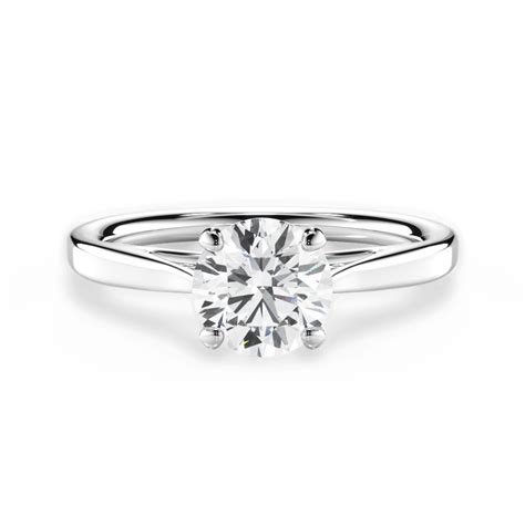 Simple White Gold Engagement Ring