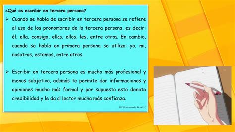 Como Redactar Un Ensayo En Tercera Persona