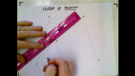 Constructing Center Of Dilation Youtube