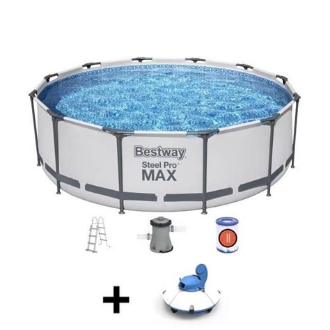 Kit Piscine Hors Sol Tubulaire Bestway Steel Pro Max X Cm