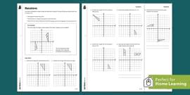 Translating Shapes Ks Translation Worksheets