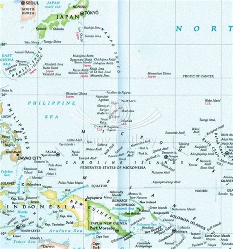 AUSTRALIA I OCEANIA WODOODPORNA MAPA SKŁADANA