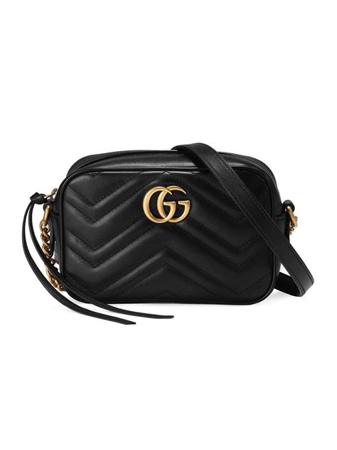 Gucci Gg Marmont Mini Matelass Leather Crossbody Bag Black About