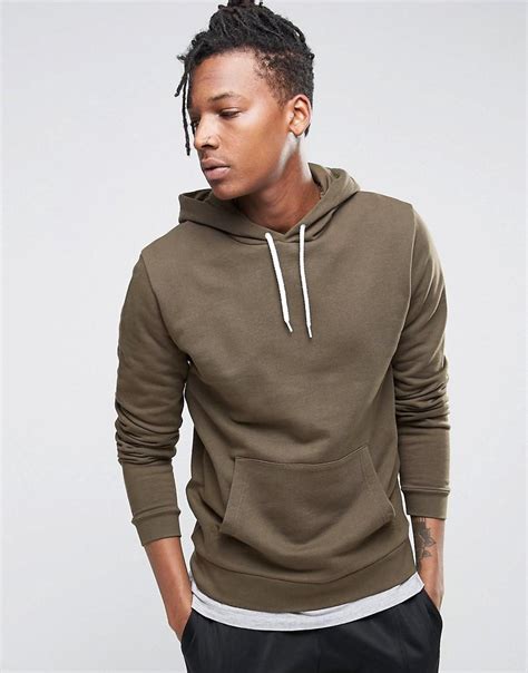 Lyst Asos Hoodie In Green In Green For Men