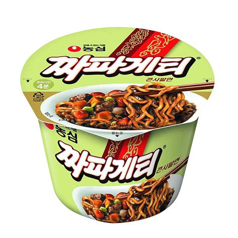 Nongshim Chapagetti Jjajang Noodles Black Bean Sauce Cup Ramen G