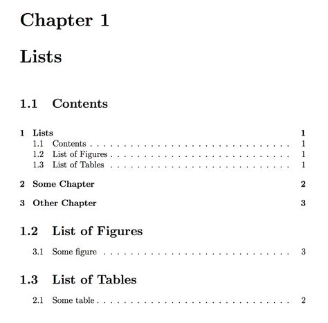 Tableofcontents Latex Telegraph