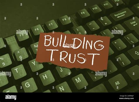 Text Caption Presenting Building Trust Business Idea Activity Of