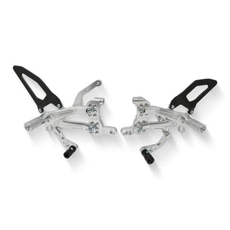 Adjustable Cnc Racing Rear Sets Silver Carbon Ducati Streetfighter