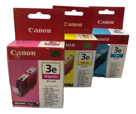 Pack Kit Cartucho Canon Bci E C M Y Nuevo Y Facturado Meses Sin