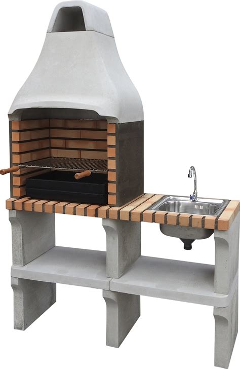 Barbacoa De Obra New Iberia 190x128x47 Cm De 405 Kg Leroy Merlin