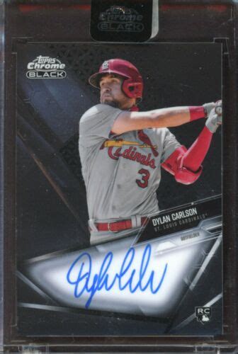 Topps Chrome Black Dylan Carlson St Louis Cardinals Rookie