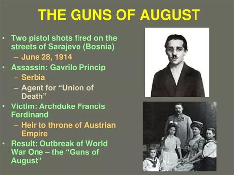 Ppt The Guns Of August Powerpoint Presentation Free Download Id