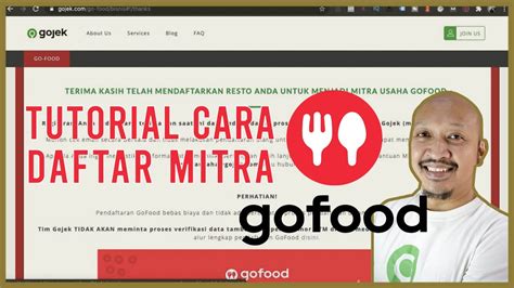 Tutorial Cara Daftar Mitra Gofood Melalui Komputer Youtube